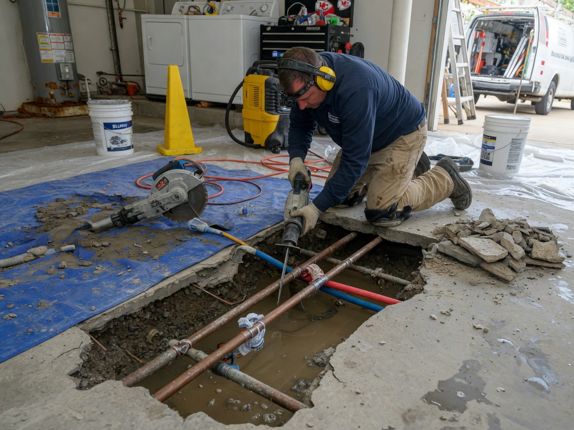 Recurring Slab Leak Repair in Olathe, KS