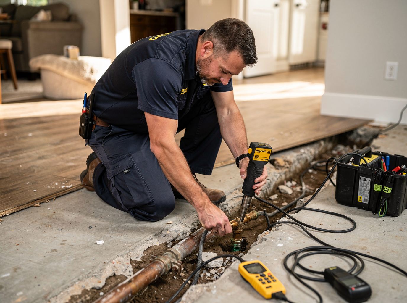 Slab Leak Inspection in Olathe, KS