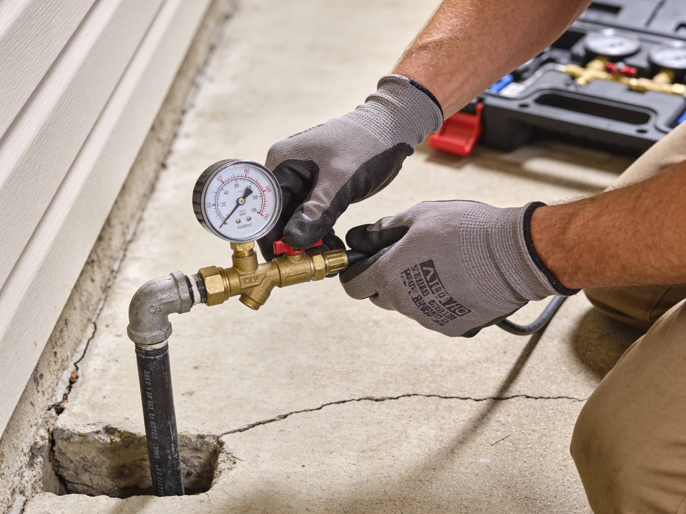 Slab Leak Pressure Testing in Olathe, KS